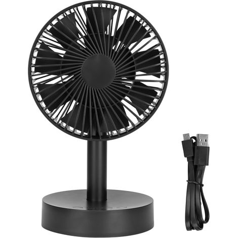 Ventilateur de bureau S820, ventilateur oscillant USB, ventilateur à trois vitesses avec minuterie (1/5)