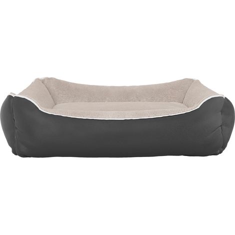 Cuccia Imbottita per Cani e Gatti 84x66x19cm in Poliestere Nuvola Panna (1/5)