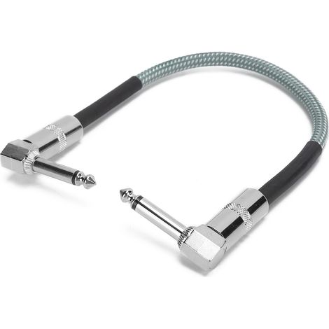 Câble audio JORINDO JD6228 6,35 mm mâle-mâle pour guitare électrique, pédale d'effet, basse et table de mixage (15 cm). (1/5)
