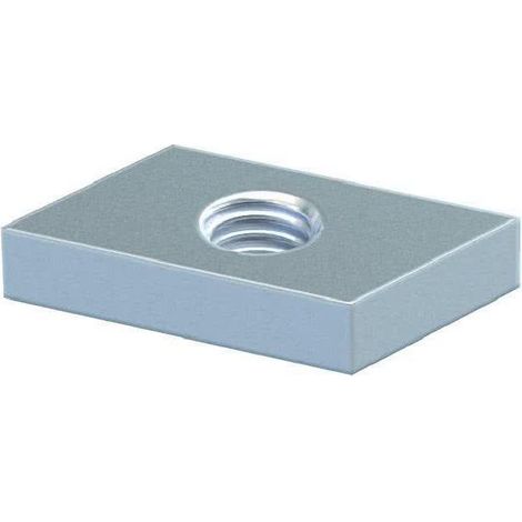 OBO Bettermann Tuerca deslizante para perfiles de soporte medio M8 acero laminillas de zinc, 1147060