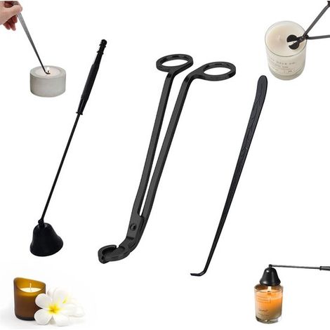 Professionelles Dochttrimmer-Set aus Edelstahl, geeignet für die Kerzenherstellung, Kerzenständer, Teelichter und schwarze Kerzen.
