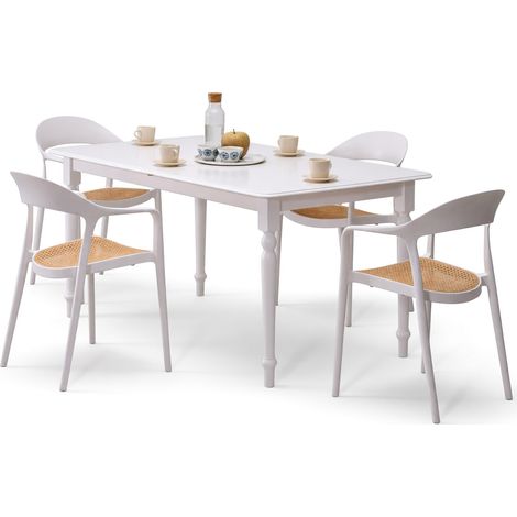 Conjunto de mesas y sillas para comedor Houston 1988 , 76x90x161cm, Diámetro: 0, Número de asientos: 4, Estilo: Contemporary (1/5)