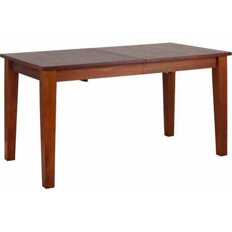 America-Table à manger 150 cm 4 places en Pin Brun (1/5)