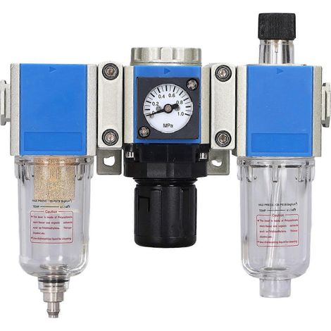 Filtre à air comprimé combiné régulateur-lubrificateur (unité 3 en 1) GC200-08 (1/4)
