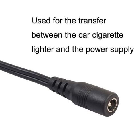 Adaptateur Allume-Cigare DC 5.5x2.1mm Double Prise avec Cordon d'Alimentation - 2 Pièces - - Modèle Amélioré 2023 (1/5)