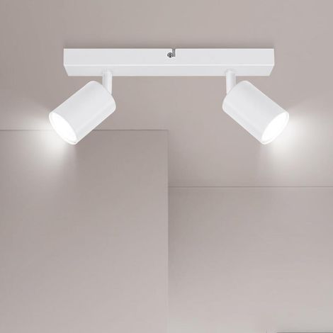 Plafonnier LED 2 Spots Orientables, GU10 Barre Spot Plafond qualité garantie top vente top vente top (1/5)