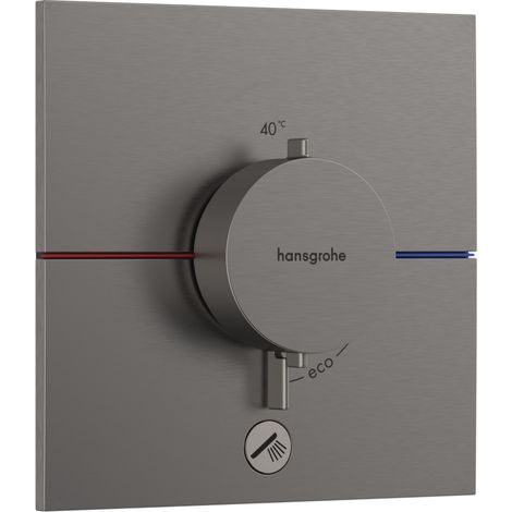 Hansgrohe ShowerSelect Comfort - Unterputz-Thermostatarmatur, Chrom schwarz gebürstet 15575340 (1/5)