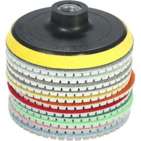 Pack of 12 4-inch (100mm) diamond wet grinding discs, soft grinding disc