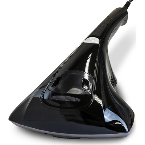 Aspirateur anti-acariens (lumière UV), pour matelas, matelas, acariens, coussins, avec lumière UV, noir