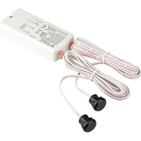 Sensor de movimiento de puerta V-TAC, corto alcance (5-6 cm) (máx. 200 W), IP20