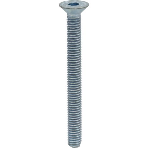 Vite a testa svasata M6x60 in acciaio zincato DIN 7991 ISO 10642 x1 pz. (1/2)