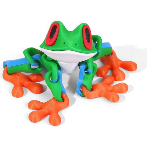 Magnetische, bewegliche Frosch-Schreibtischdekoration – Niedliche, bewegliche Frosch-Dekoration für Kinder und Erwachsene
