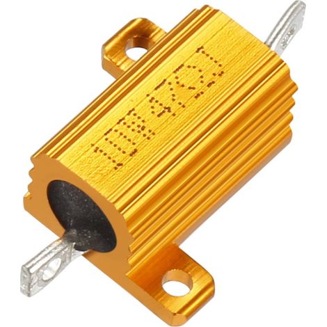 Malle aluminium 10W 47Ohm LED bobiné transformateur tige 10W47RJ (1/4)
