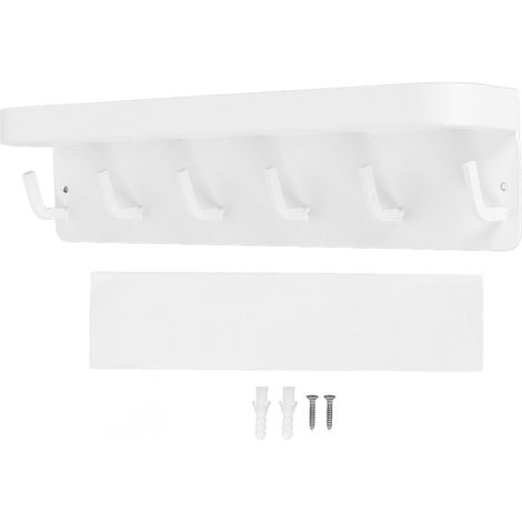 Porte-clés Polyvalent, Style Minimaliste, Crochet à Clé Mural à Forte Charge, pour Entrée De Maison, Blanc (1/5)