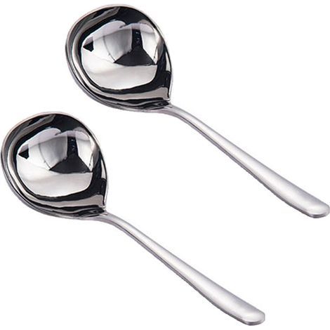 Mestolo per salsa in acciaio inox, design ergonomico, resistente, set da 1 (1/4)