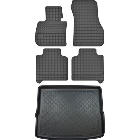 Set di tappetini in gomma per auto e tappetino per bagagliaio per BMW X1 F48 Crossover da ottobre 2015 (1/5)