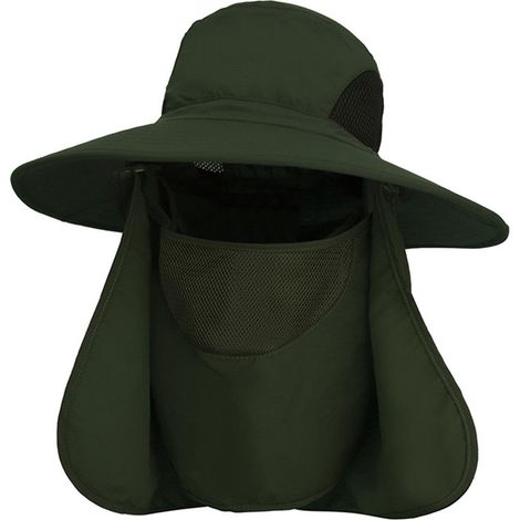 Sombrero de sol color melocotón con protección UV, que cubre la cara y el cuello, para hombres y mujeres, ideal para senderismo, escalada y jardinería.