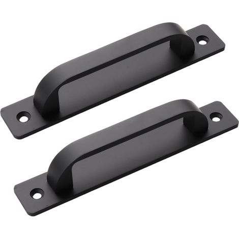 Poignées de porte, poignée porte grange (lot 2), en alliage (1/5)