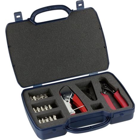 Schwaiger FVS 315 261 Kit de montage fiche mâle F adapté pour Connecteur F, câbles coaxiaux R15905 (1/5)
