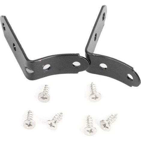 Kit de réparation de charnière AIPERQ, support de charnière de couvercle de boîte à gants en fer pour Audi A4 S4 B6 B7, noir (1/4)