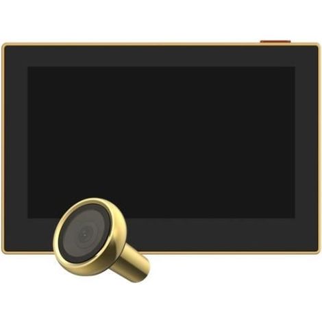 EZVIZ HP2 Kabelgebundene Türklingel in Schwarz und Gold mit Kamera