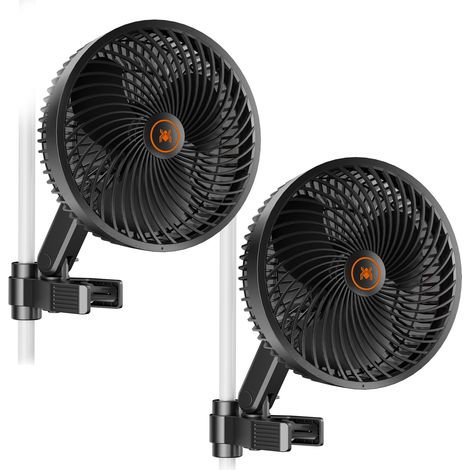 Spider Farmer Ventilateur à pince pour tente de culture 6 pouces avec moteur EC, 10 vitesses, contrôle via application intelligente, oscillation grand angle, étanchéité IP54 pour une ventilation optim (1/5)