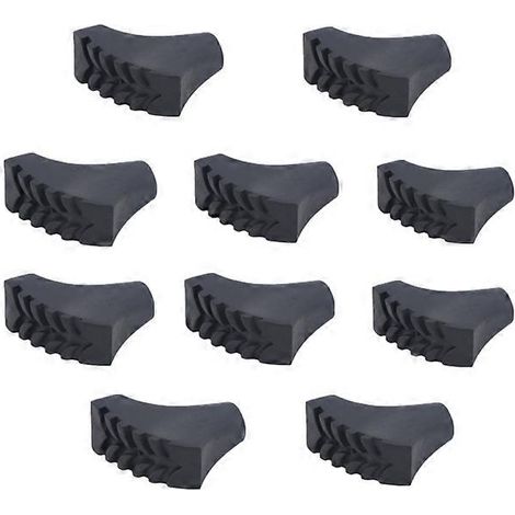 Lot de 5/10/20 embouts de protection en caoutchouc pour bâtons de marche nordique et de randonnée