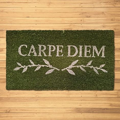 Felpudo de coco natural 15mm-Carpe Diem 40x70cm