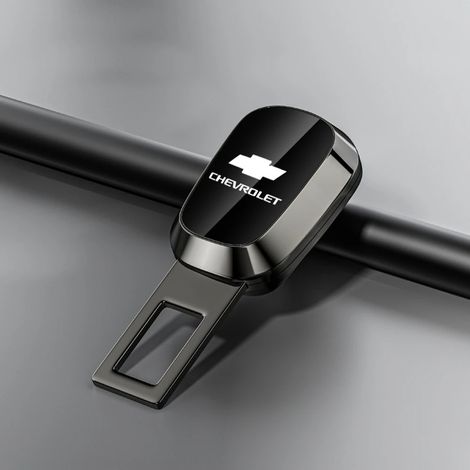 Einteiliger Sicherheitsgurtverlängerer – Verriegelungsschnalle für Rücksitz, Sicherheitsgurtverlängerer im Chevrolet-Stil, universeller Autogurtverschluss, Schwarz