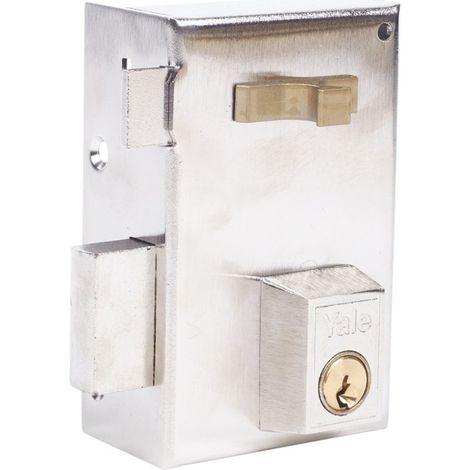 Cerradura Sobreponer 70X40Mm 56A70Ihn Hierro Niquel Picaporte/Palanca Izquierda Yale (1/2)