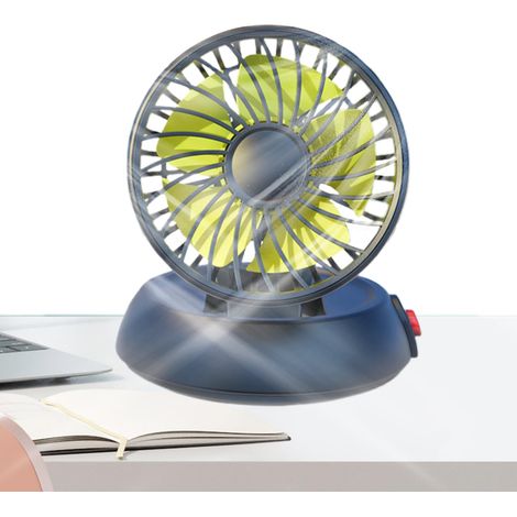 Autoventilator, einseitiger Kühler für Armaturenbrett, faltbarer Tischventilator mit 3 Geschwindigkeitsstufen, verstellbarem Neigungswinkel, geeignet für Autos, LKWs, Fahrzeuge, Wohnmobile