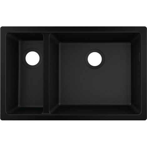hansgrohe S51 S510-U635 évier sous-plan 180/450, noir graphite (1/4)