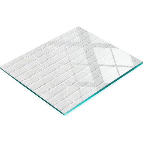 Tablero decorativo multifuncional de vidrio para pared de ladrillo de cocina, 60x52 cm. (1/5)