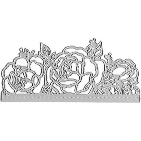 Rose Invitation Metall-Stanzformen Schablone DIY Scrapbooking Album Stempelpapier Ca