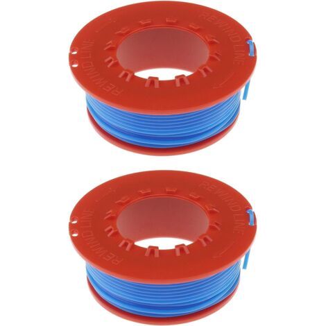 Lot de 2 bobines fil FLY031 5131060-90/6 compatible avec Flymo ET21 Mini Trim ST débroussailleuse 10 m Longueur du 1,5 mm Diamètre - (1/5)