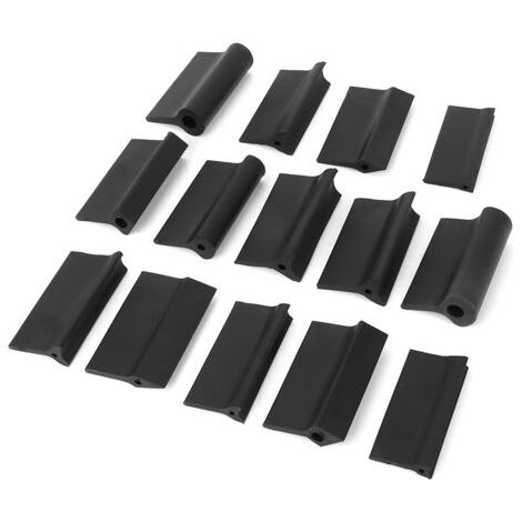 Bloc de ponçage, tampon en caoutchouc pour papier abrasif, tampon de polissage flexible pour contours, outils pour menuiserie, 14 pièces