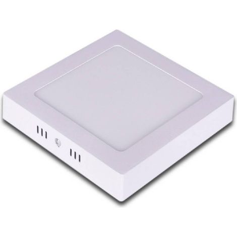 TRADE SHOP - Pannello Plafoniera Led 12 W Quadrato Luce Bianco Caldo Freddo Naturale P17 - -Bianco Naturale -