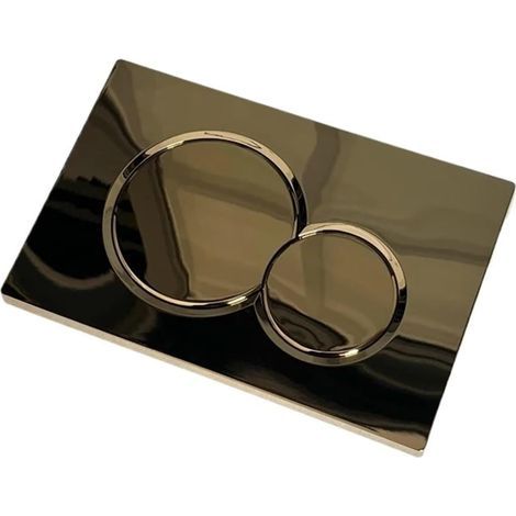 Plaque d'actionneur de chasse d'eau double compatible avec Geberit 115.770.46.6 Sigma01, doré brillant (1/3)
