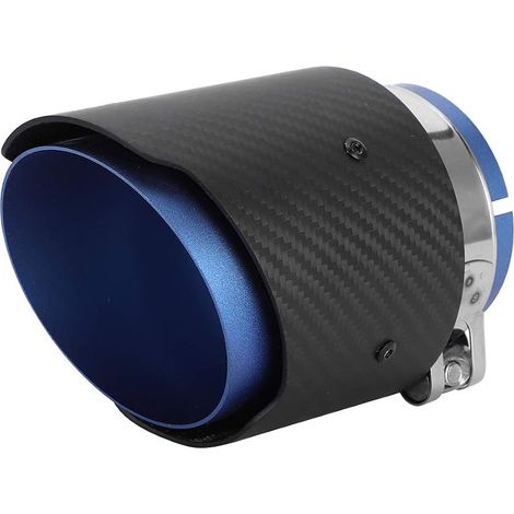 Tuyau D'échappement Embout D'échappement Gorge de Queue en Fiber de Carbone côté Droit Mat Entrée 80mm Sortie 101mm avec Tuyau 76mm pour CX5 CX4 (BLUE) (1/5)