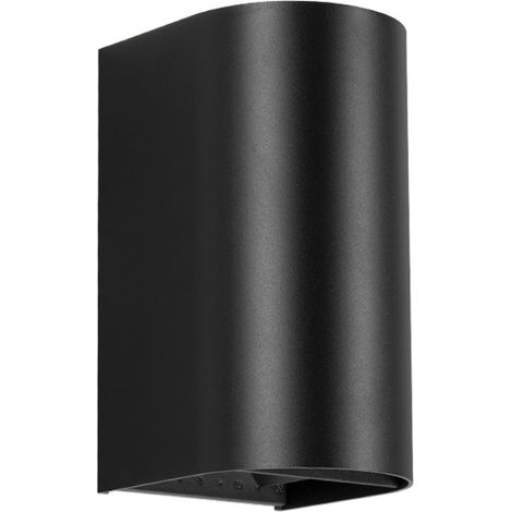 APPLIQUE TONDA ALTA DA PARETE LED 20W 1000L IP65 BIDIREZ NERO - PAPILLON