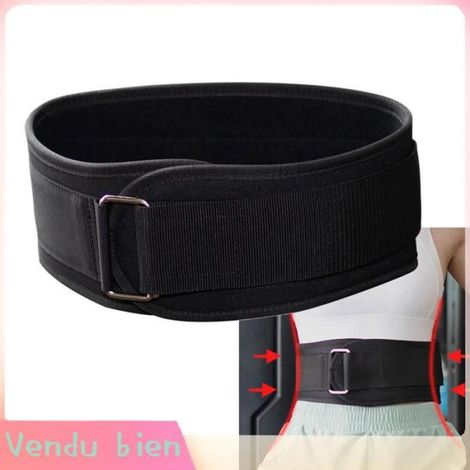 Garosa Ceinture de musculation (M) Ceinture De Levage De Poids Ceinture De sport ensemble M (taille 77-93 cm) noir (1/5)