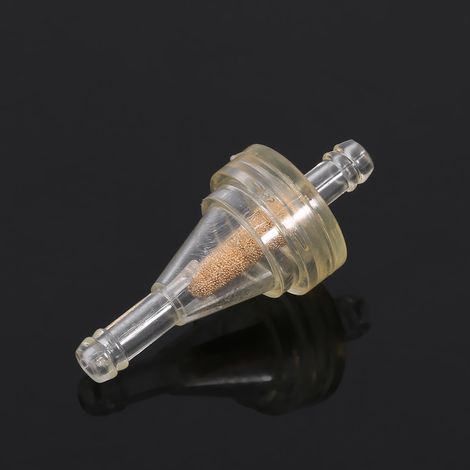 Filtre à carburant/huile universel en ligne 1/4" (6 mm) pour moto, pit bike, scooter (1/5)