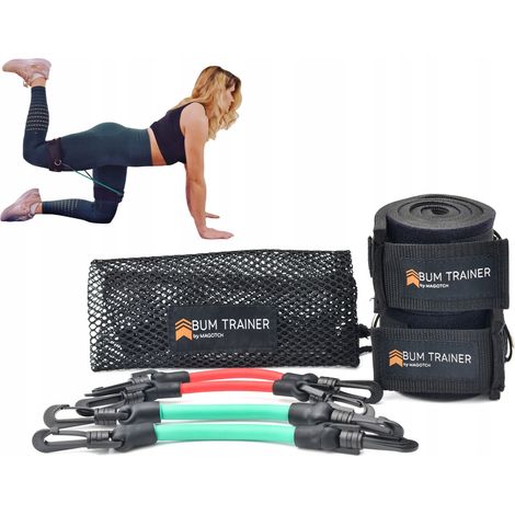 Bande cinetiche, bande di resistenza BumTrainer, bande per esercizi, mini bande fitness (1/5)