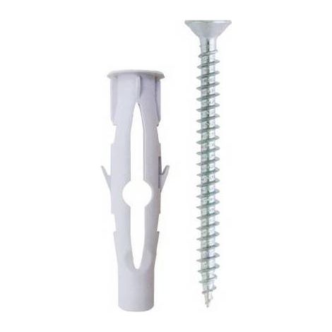100 x CHEVILLE ET VIS TPS FX Dimensions : Cheville 6x40 Vis 3,5x45