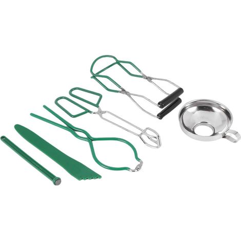 6-teiliges Einmachzubehör-Set: Glaszange, Einmachtrichter, Küchenhelfer (1/5)