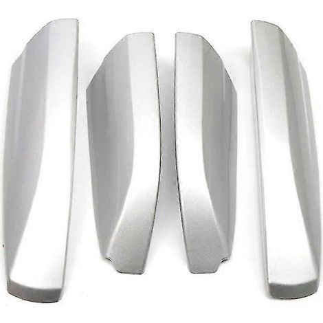 4-teiliges Set Dachgepäckträger-Abdeckkappen für Toyota Highlander XU50 (2001–2007) – Silber