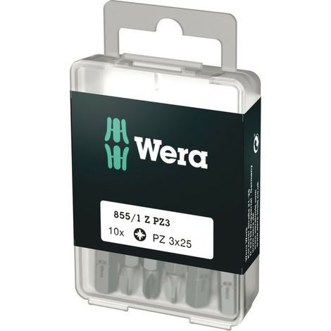 Wera 855/1 Z DIY Bits, PZ 3 x 25 mm, 10-teilig 05072405001 (1/4)
