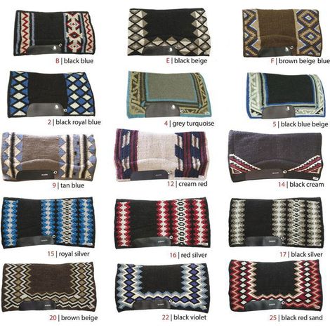 Blu Royal e Argento - Tappetino in tessuto navajo pura lana