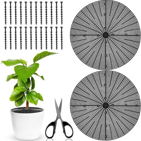 Grille Chat Pots Fleurs 52 cm 2 pièces Grillage Pot Fleurs Grille Protections Interieur Chat Non Toxique Protéger Enfants Animaux (1/5)