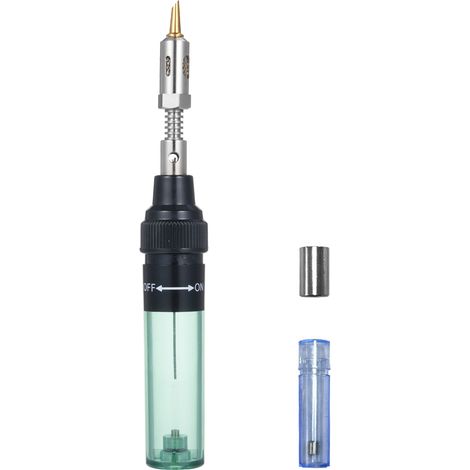 Fer à souder au gaz, fer à souder au butane pour station de soudage polyvalente, chalumeau sans fil au butane, fer à souder, stylo de soudage, 1 300 ℃ (2 372 ℉) (1/5)